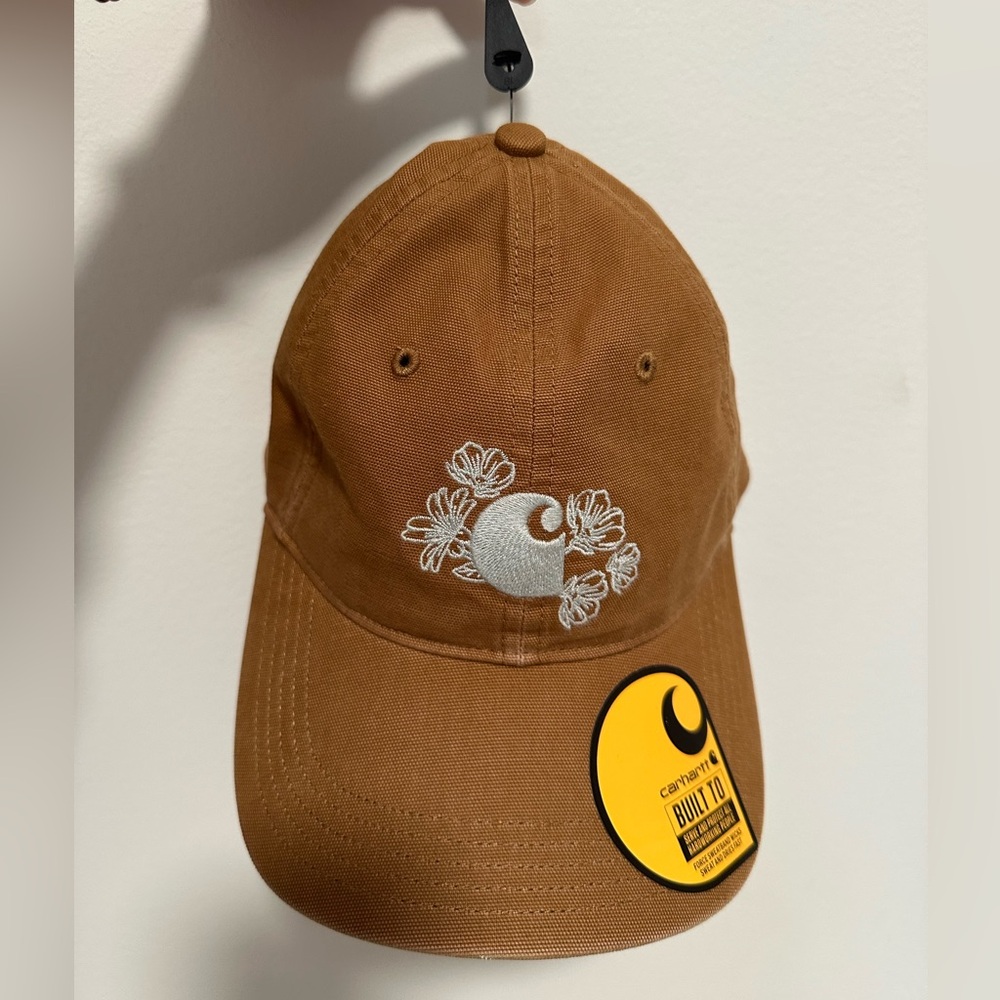 NWT Carhartt Women's Brown Embroidered Cotton Baseball Cap